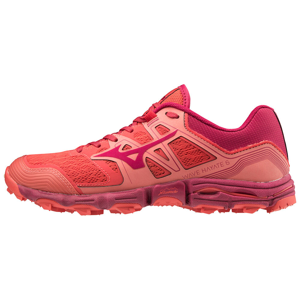 Zapatillas Trail Running Mizuno Wave Hayate 6 Mujer Rojas Ofertas FZDY-32901